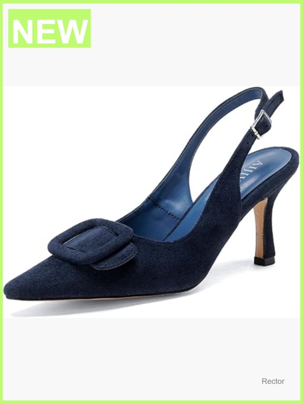 Pointed Toe Slingback Kitten Heels Pumps for Women Work Office